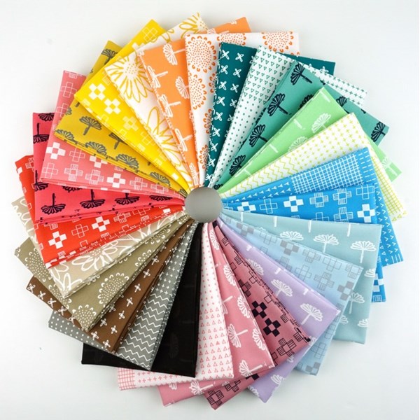 Blueberry Park Rainbow Fat Quarter Bundle by Karen Lewis Textiles